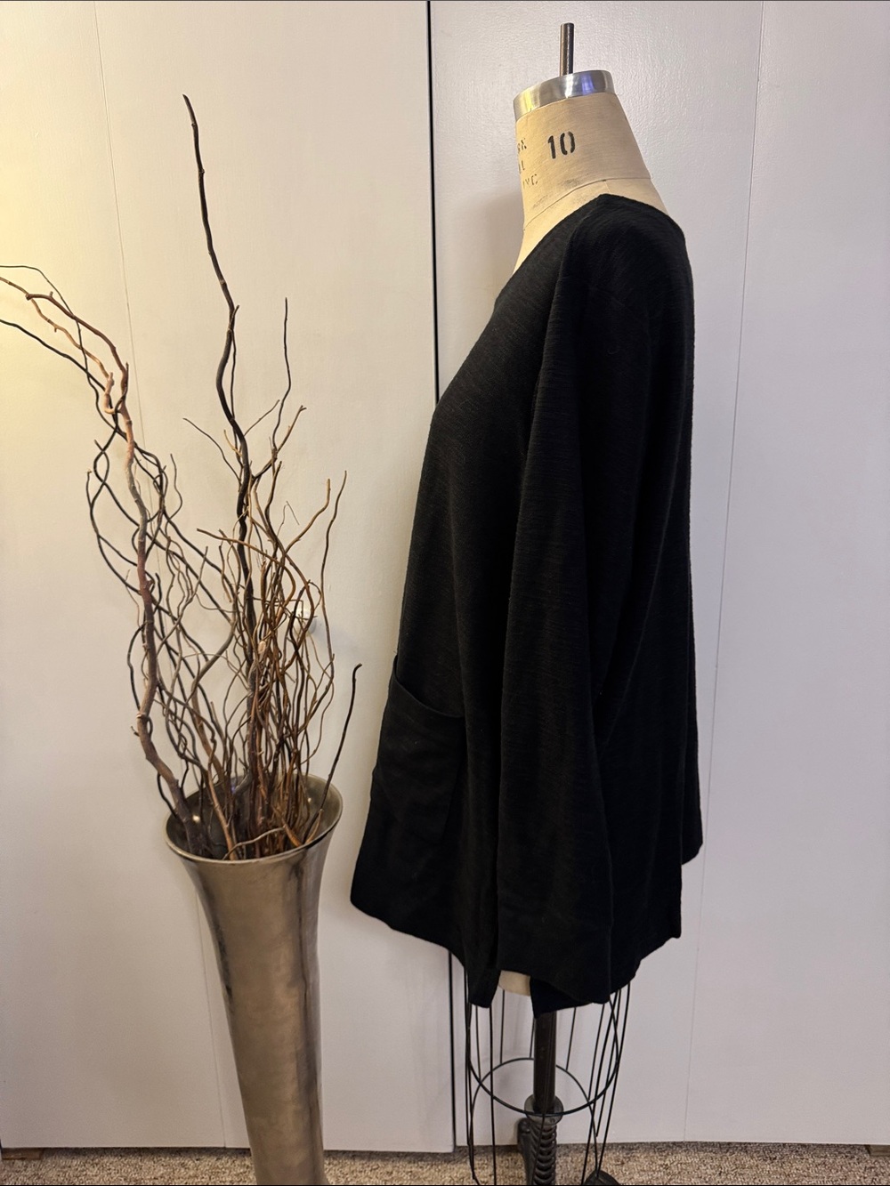 J. Jill Black Long-Sleeve Pocket Tunic - Picture 3 of 6